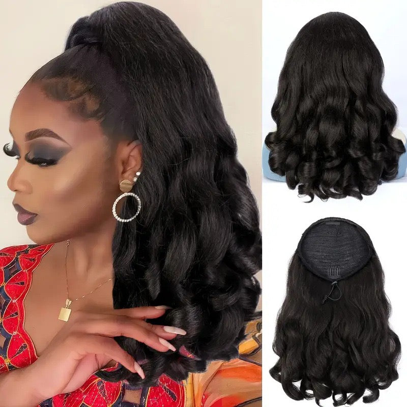 Soft Glam Curly Ponytail – 16