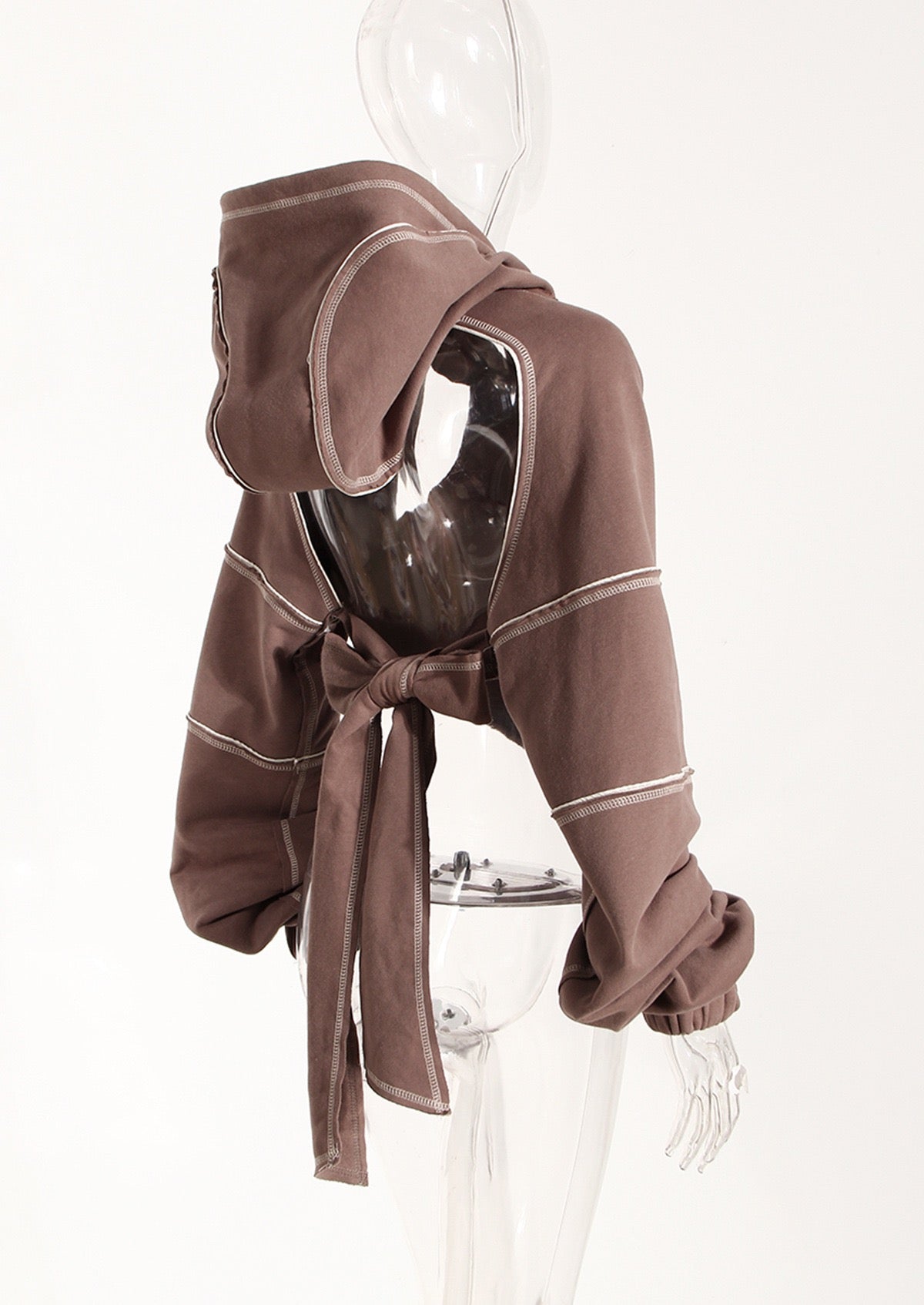 Edgy Chic Cut-Out Hoodie