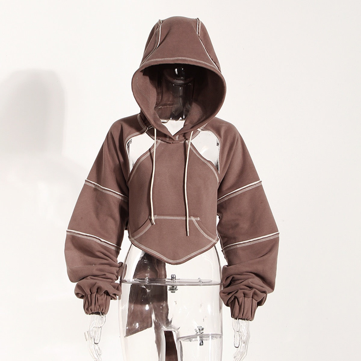 Edgy Chic Cut-Out Hoodie