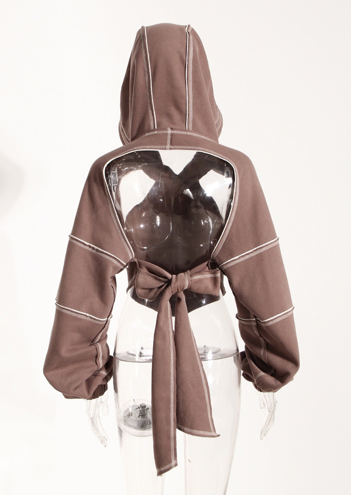 Edgy Chic Cut-Out Hoodie
