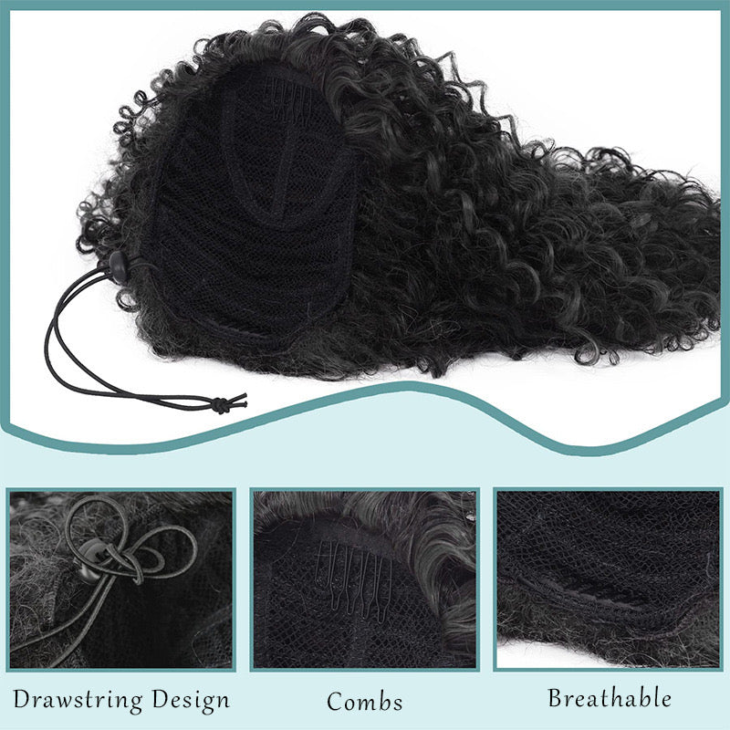 Kinky Curly Drawstring Ponytail Extension | Instant Volume & Length
