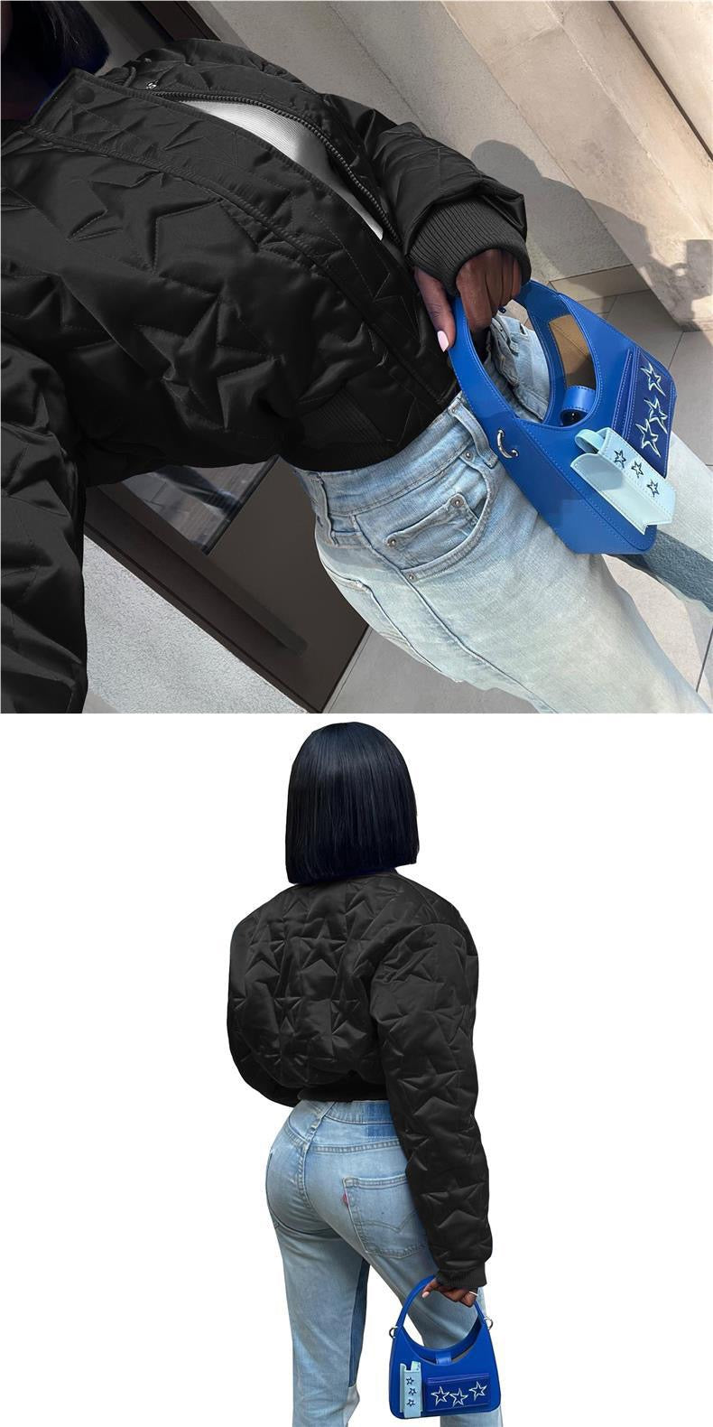Quilted Cropped Jacket