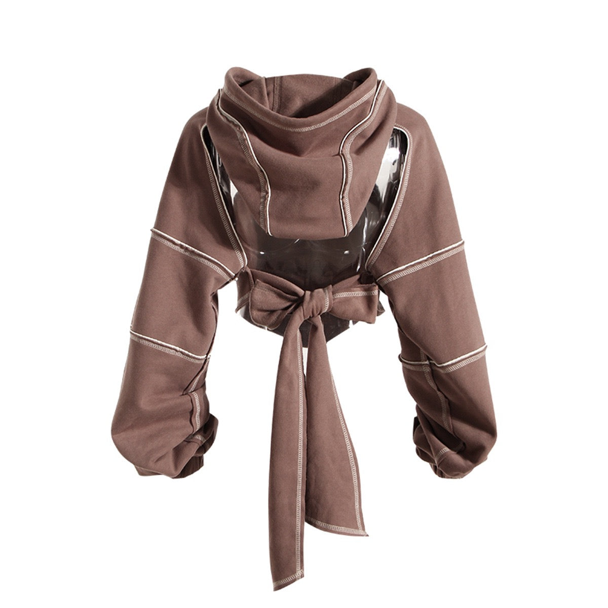 Edgy Chic Cut-Out Hoodie