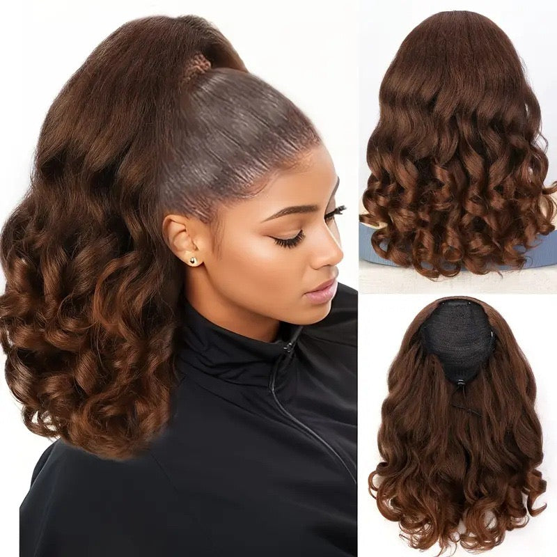 Soft Glam Curly Ponytail – 16