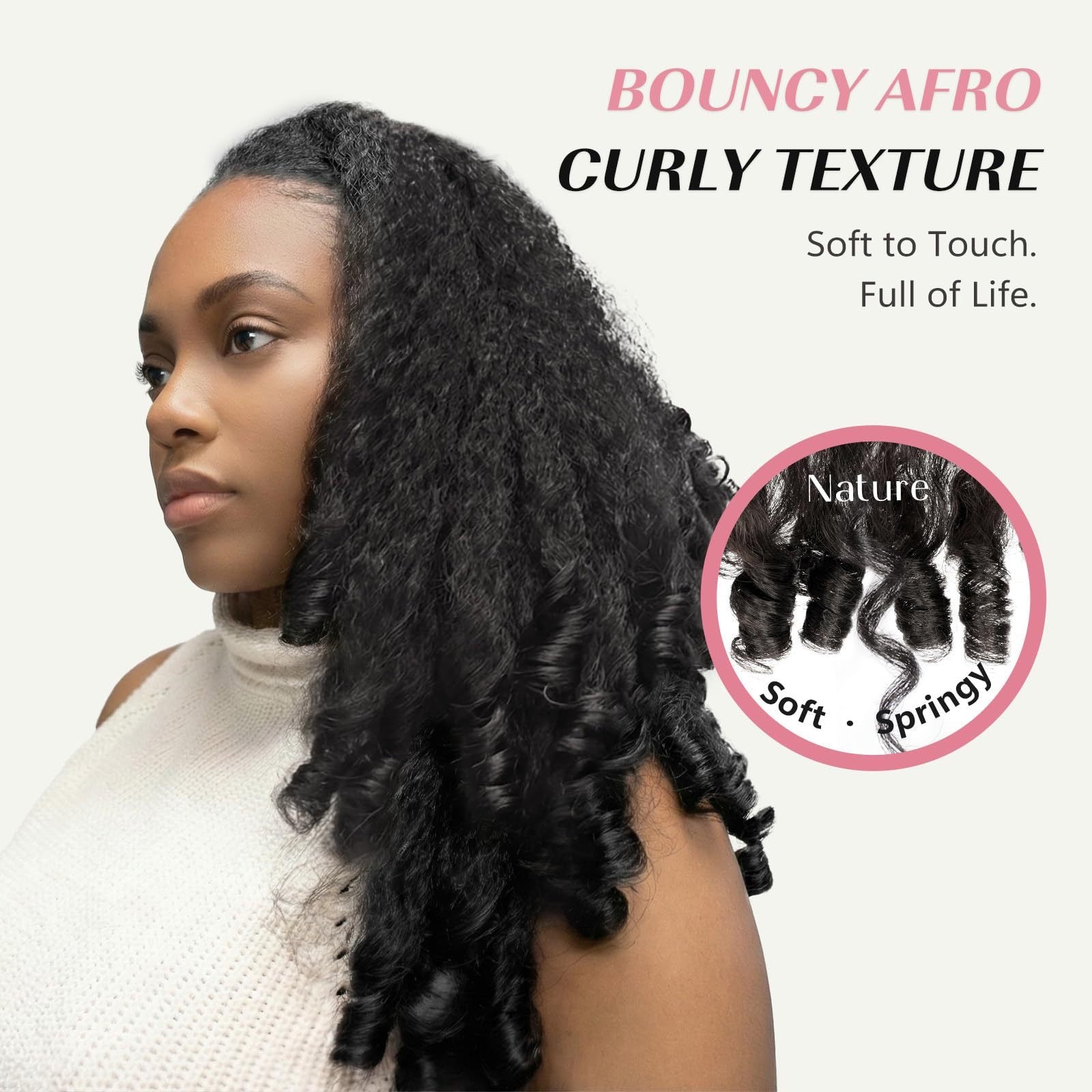 Bounce Afro V-Part Wig