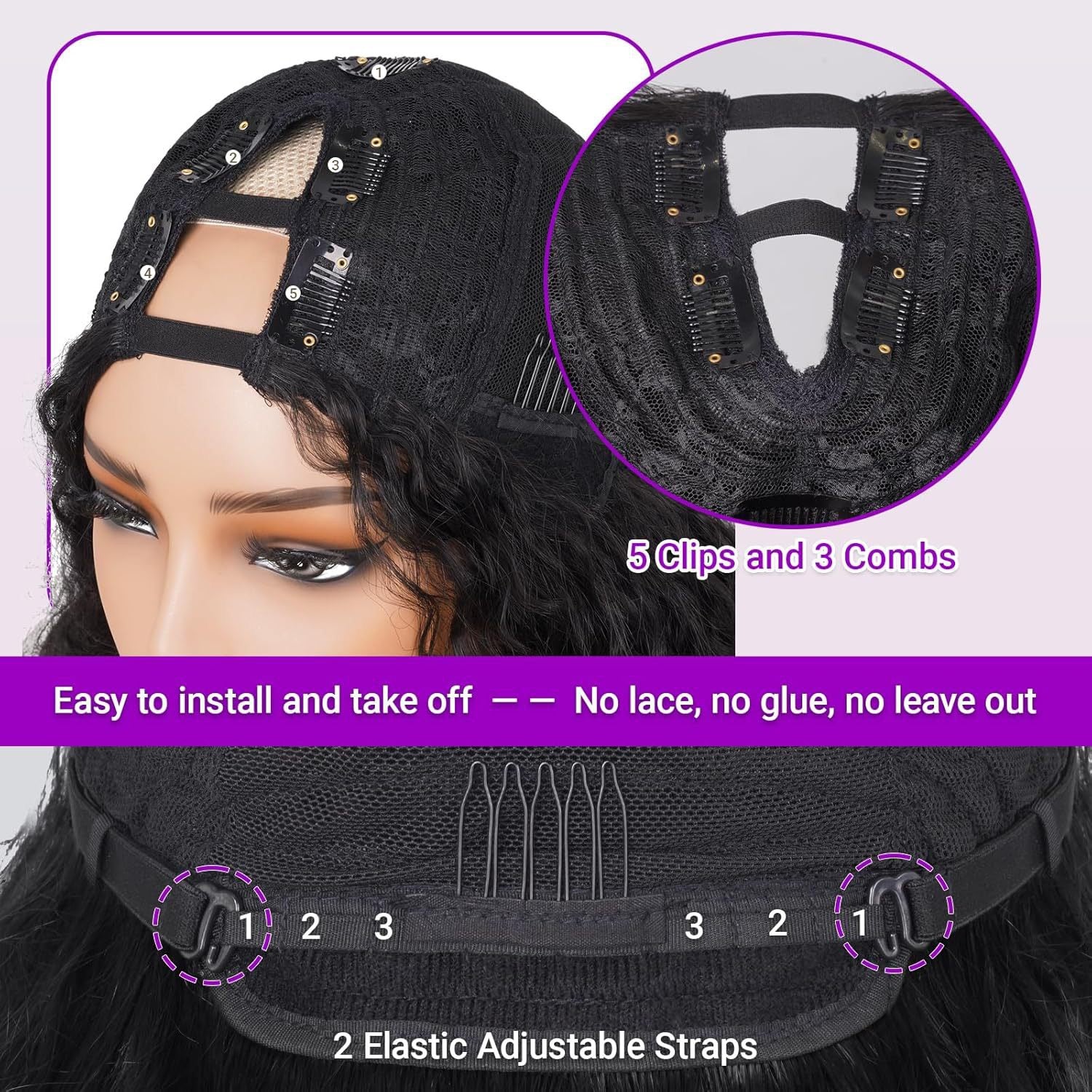 Bounce Afro V-Part Wig