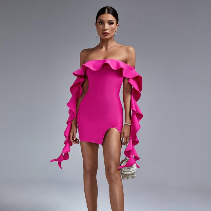 Ruffle Enchantment Mini Dress