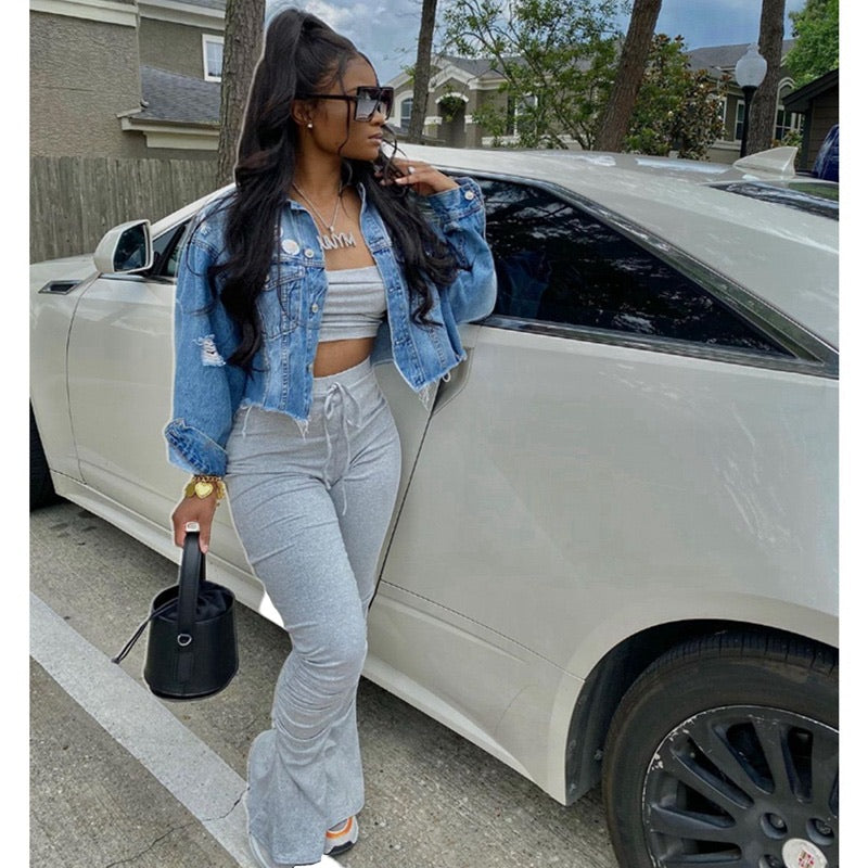 Tank 2 Piece w/ stacked pants