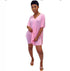 V-Neck Loose fitting 2 Piece.