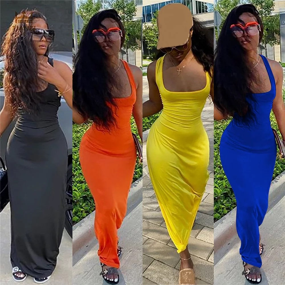 Fitted Body Con Maxi