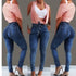 High waisted jeans.