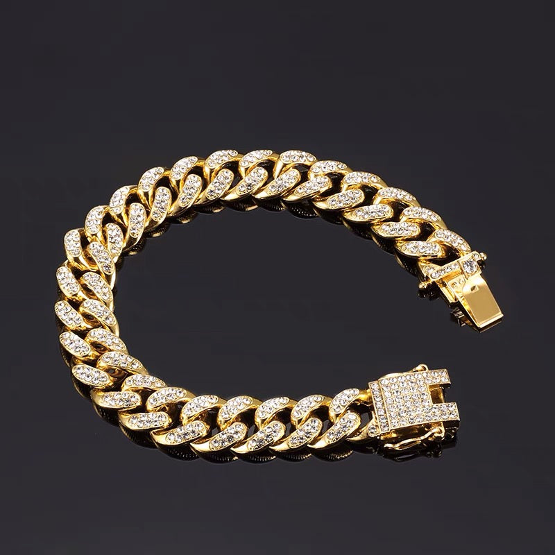 Cuban Link Rhinestone bracelet