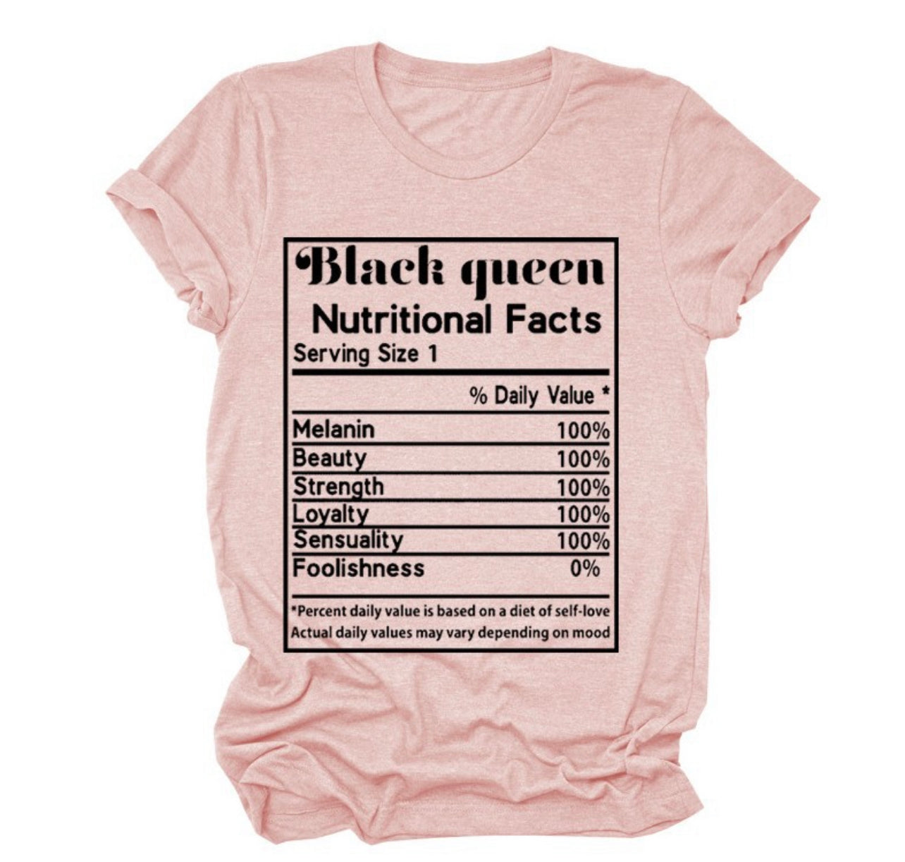Black Queen Ingredients Facts T-Shirt