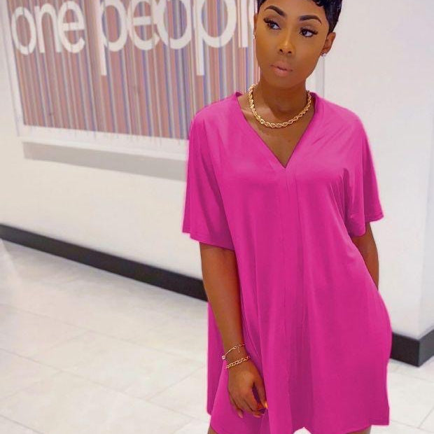 V-Neck Loose fitting 2 Piece.