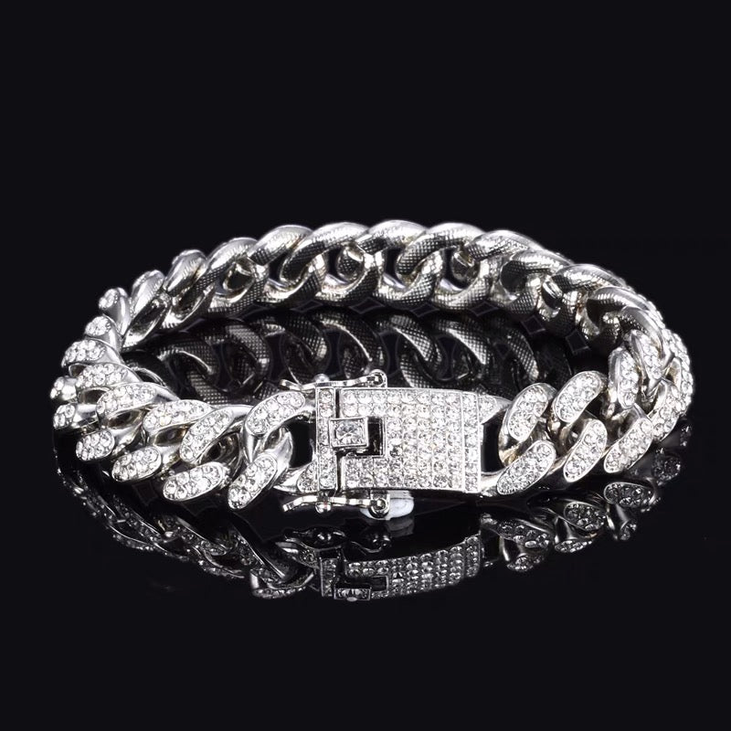 Cuban Link Rhinestone bracelet