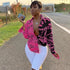 Graffiti print long sleeves.